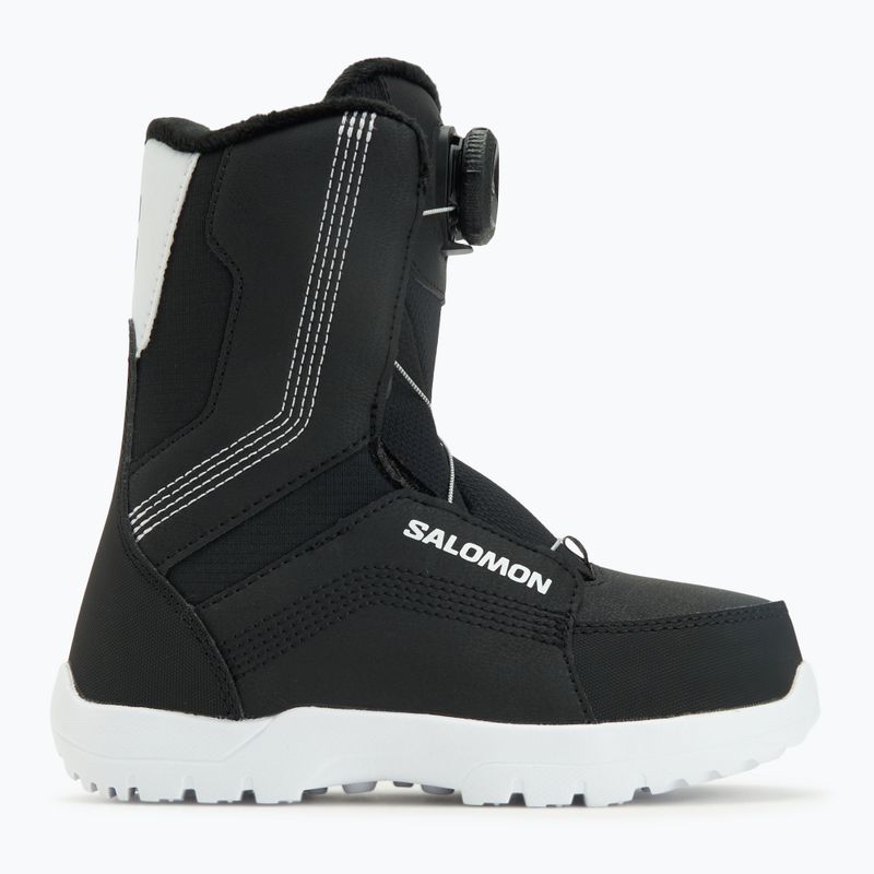Kinder Snowboard-Boots Salomon Whipstar Boa Jr black/black/white 5