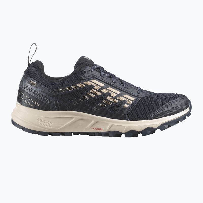 Laufschuhe Herren Salomon Wander carbon/india ink/almond buff 9