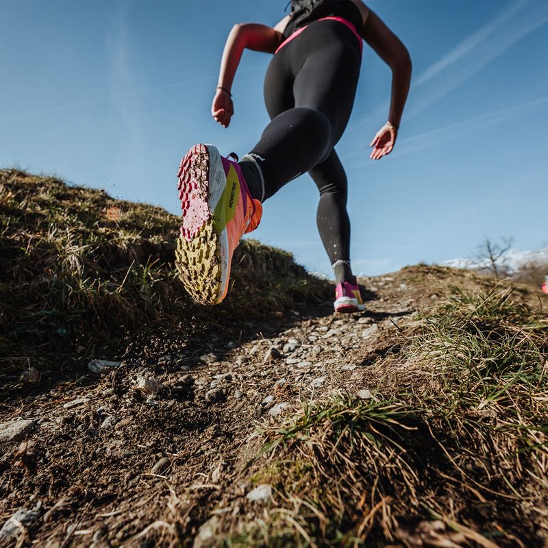 Salomon Sense Ride 5 Damen Laufschuhe Paradiesvogel/Weiß/Schwefel Frühling 18