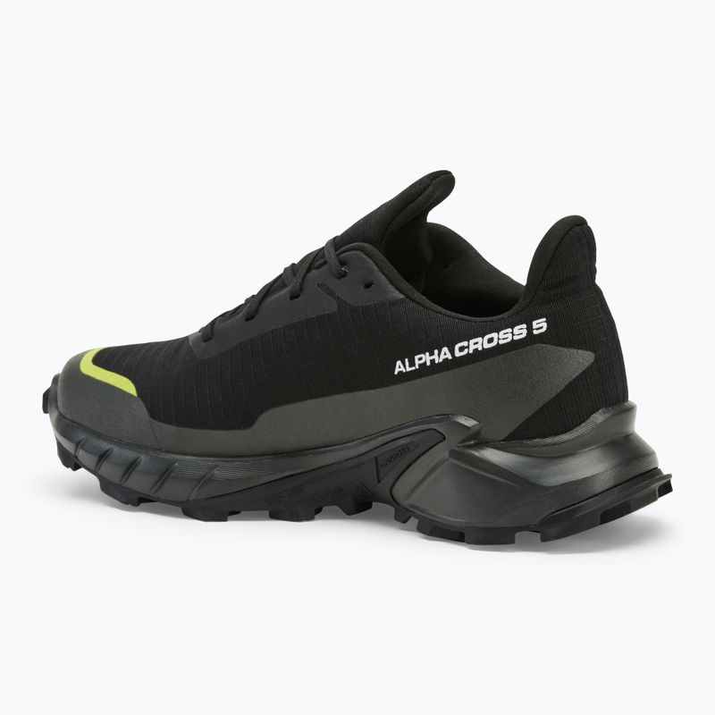 Laufschuhe Herren Salomon Alphacross 5 GTX black/peat/sulphur spring 3