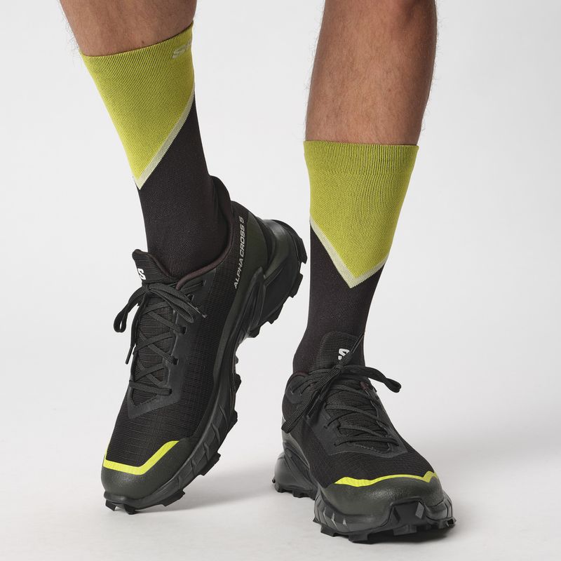 Laufschuhe Herren Salomon Alphacross 5 GTX black/peat/sulphur spring 11