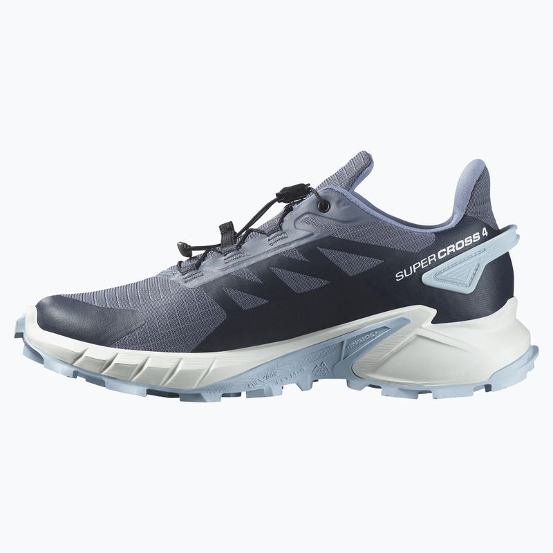 Salomon Supercross 4 Damen Laufschuhe grisaille/weiss/kaschmir blau 10