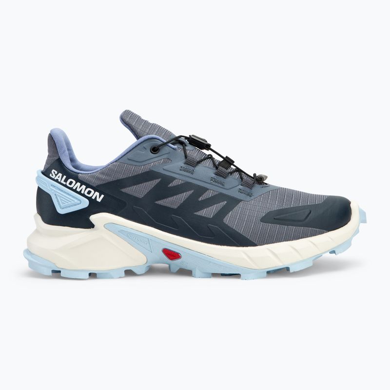 Salomon Supercross 4 Damen Laufschuhe grisaille/weiss/kaschmir blau 2