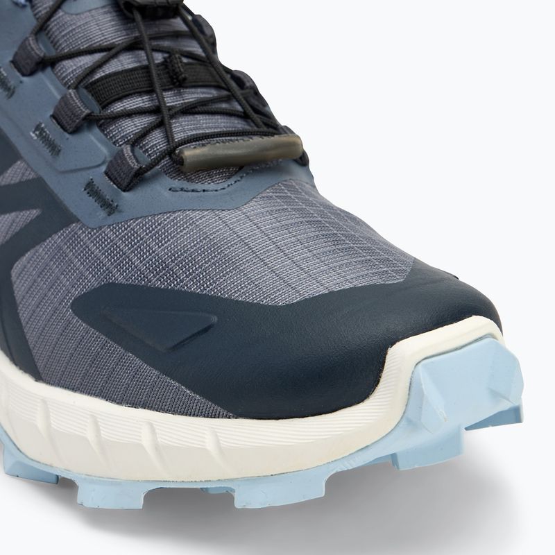 Salomon Supercross 4 Damen Laufschuhe grisaille/weiss/kaschmir blau 7