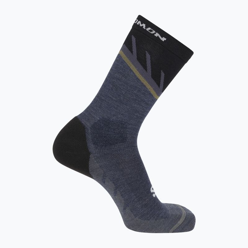 Laufsocken Salomon Speedcross Crew india ink/ black/ dried herb