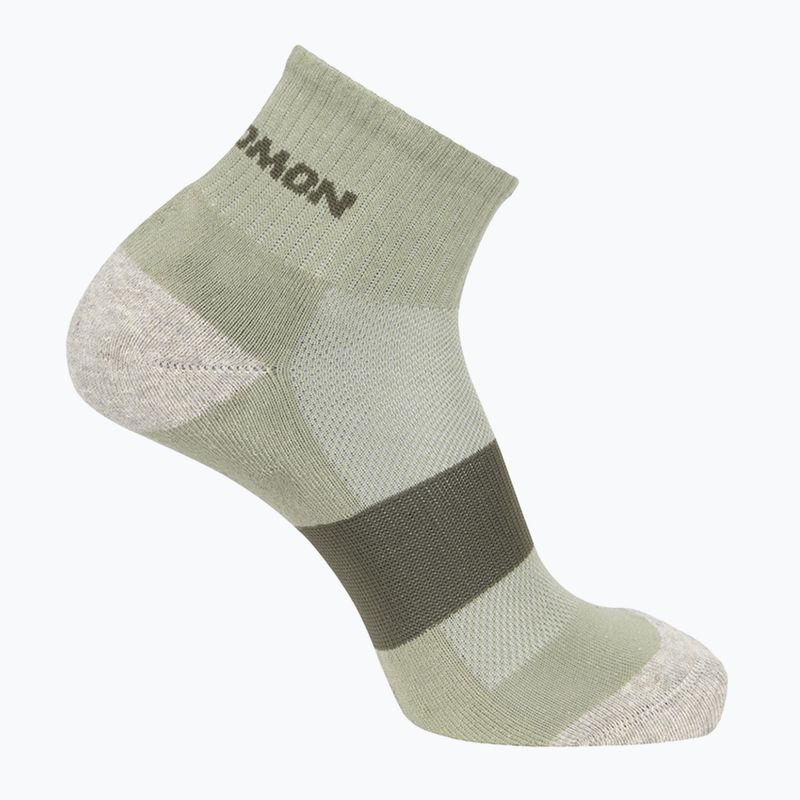Socken Salomon Evasion Ankle 2 pary olive night/alfalfa