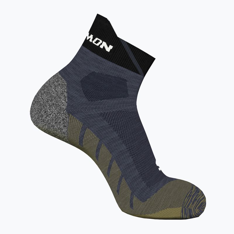 Salomon Speedcross Ankle Laufsocken india ink/schwarz/getrocknetes Kraut