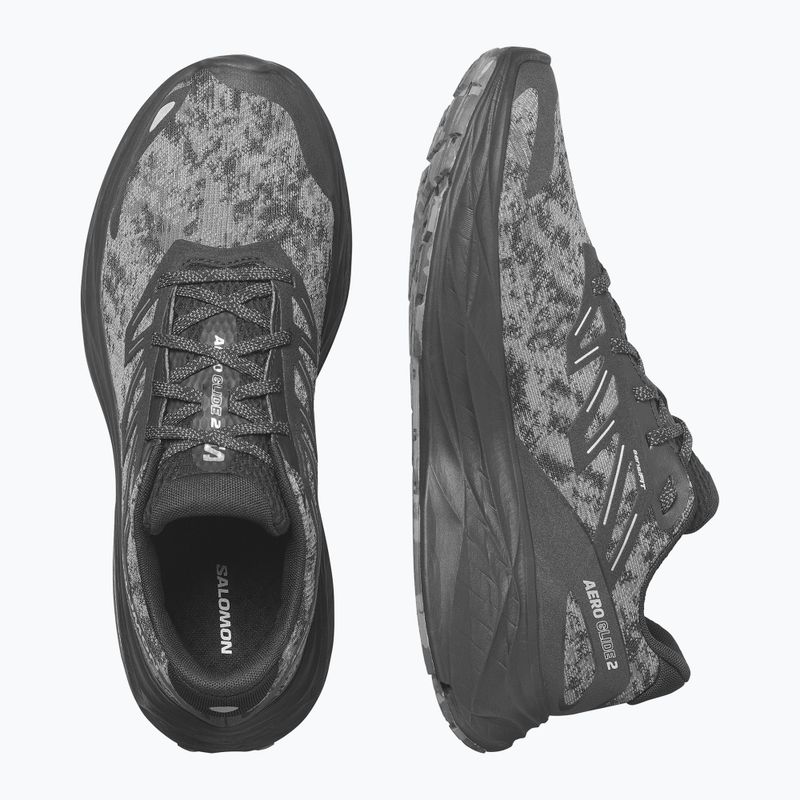 Herren Laufschuhe Salomon Aero Glide 2 schwarz/phantom/ghost grey 13