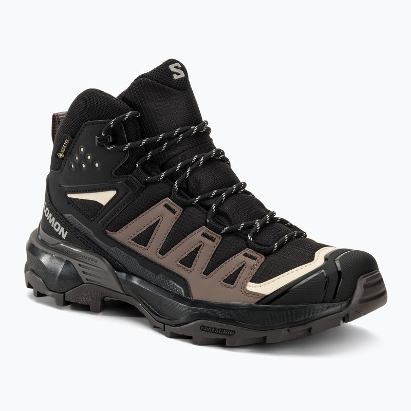 Damen-Wanderschuhe Salomon X Ultra 360 MID GTX schwarz/pflaume kitten/schiefer