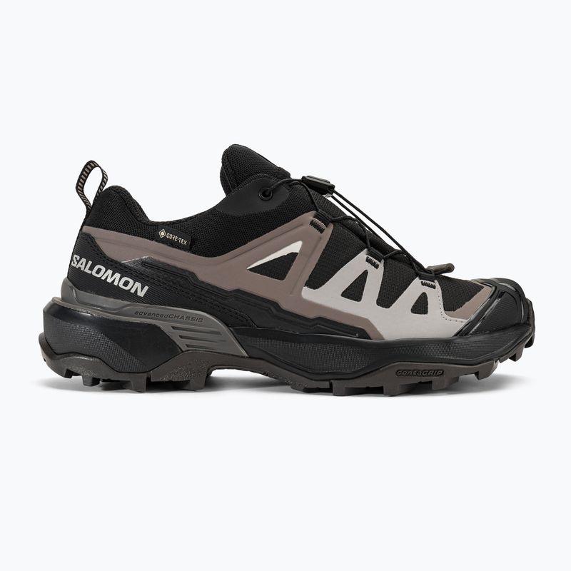 Damen-Wanderstiefel Salomon X Ultra 360 GTX schwarz/pflaume kitten/schiefer 2