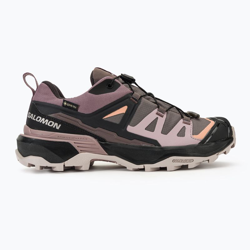 Damen Wanderschuhe Salomon X Ultra 360 GTX Pflaume Kitten/Phantom/Kork 2