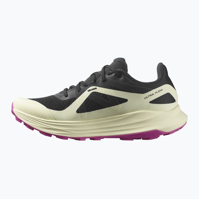 Salomon Ultra Flow Damen Laufschuhe schwarz/transparent gelb/rosa violett 10