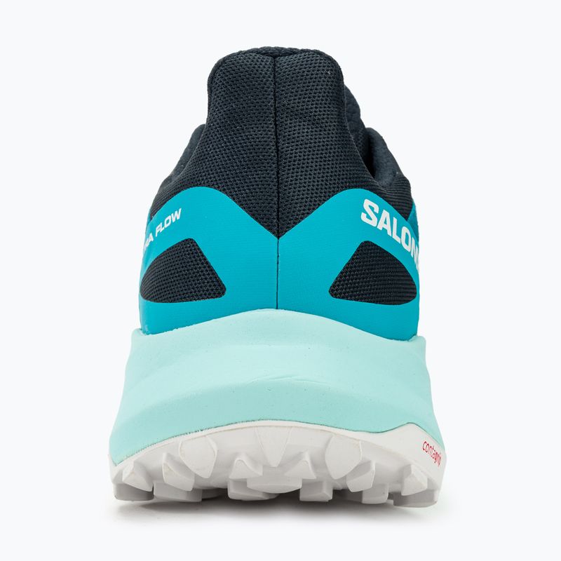 Salomon Ultra Flow Damen Laufschuhe carbon/peacock blau/weiß 6