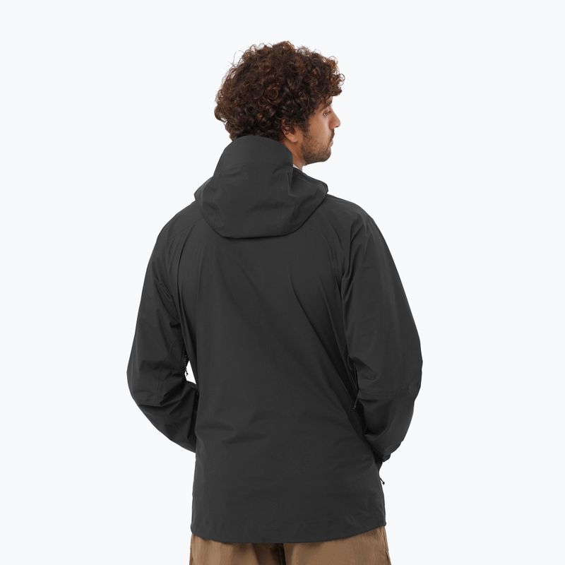 Herren-Regenjacke Salomon Outerpath Pro 2.5 l deep black 2