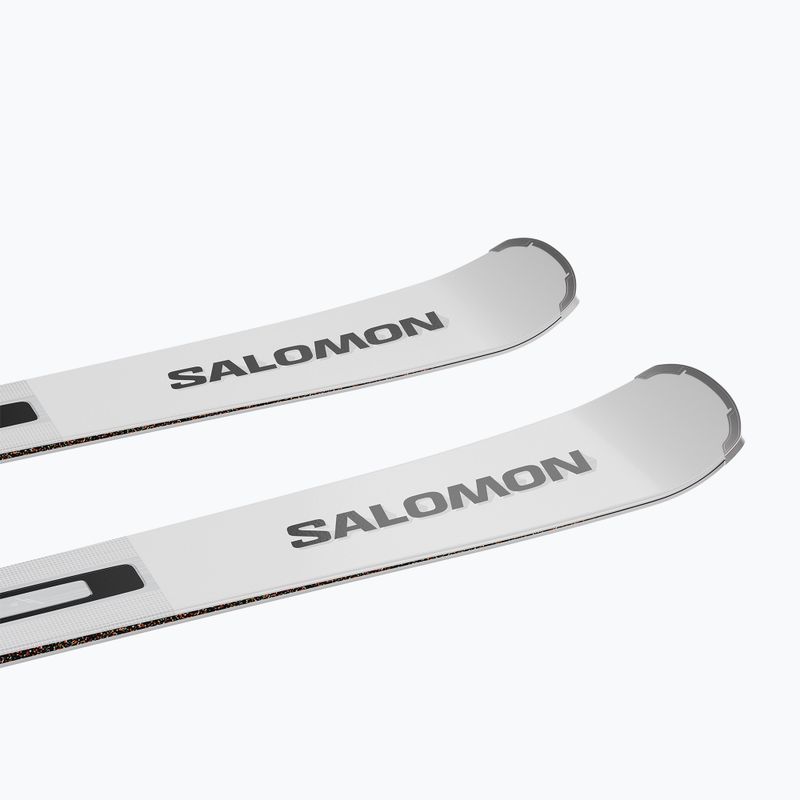 Abfahrtski Salomon Addikt Pro 76 + Schnürung MI12 GW white/black/capri breeze 5