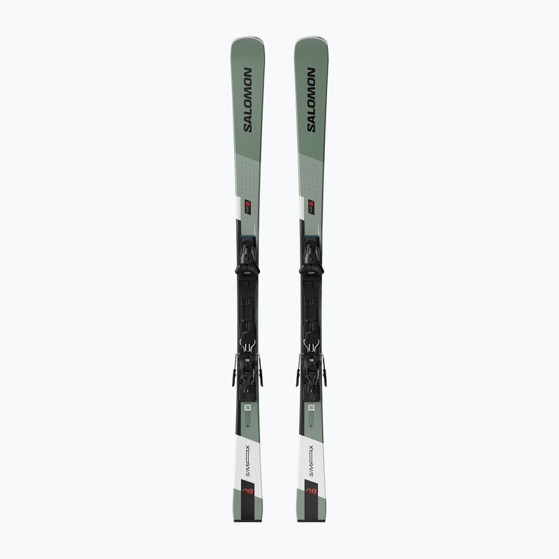 Abfahrtski Salomon S/Max 8 + Schnürung M10 GW oil green/black/white