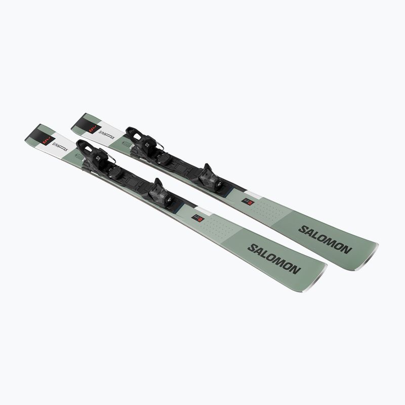 Abfahrtski Salomon S/Max 8 + Schnürung M10 GW oil green/black/white 3
