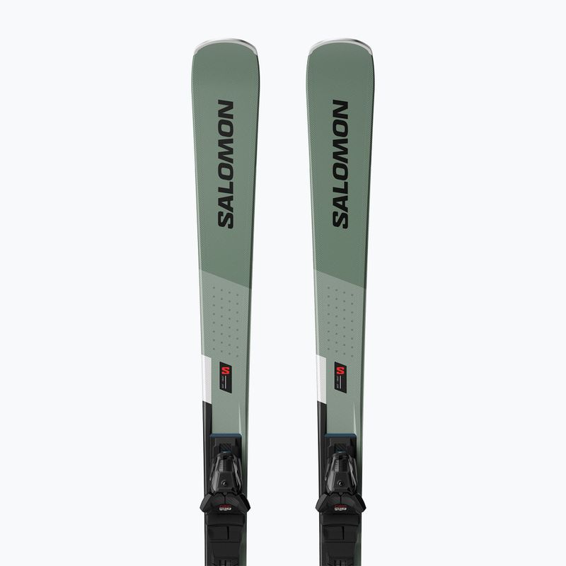 Abfahrtski Salomon S/Max 8 + Schnürung M10 GW oil green/black/white 4