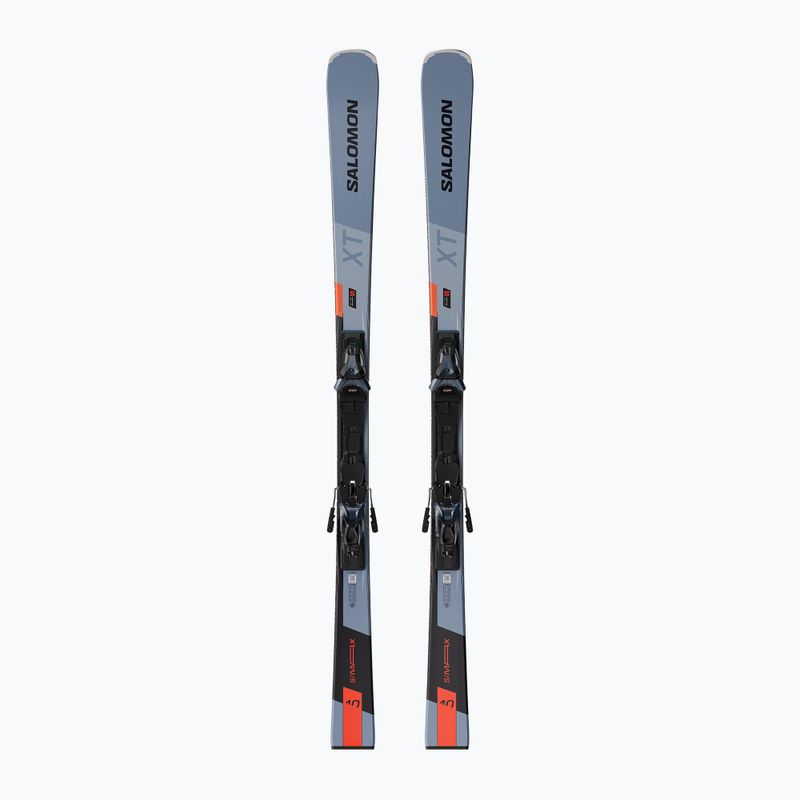Abfahrtski Salomon S/Max 10 XT + Schnürung MI12 GW copen blue/black/neon red