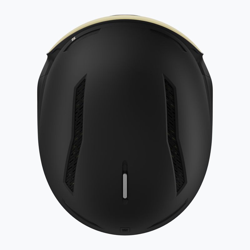 Skihelm Salomon Driver Prime Sigma Plus black/light bronze met/blackgold/ice blue 6