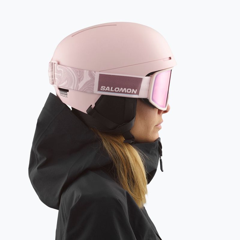 Salomon Brigade himmlisch rosa Skihelm 6