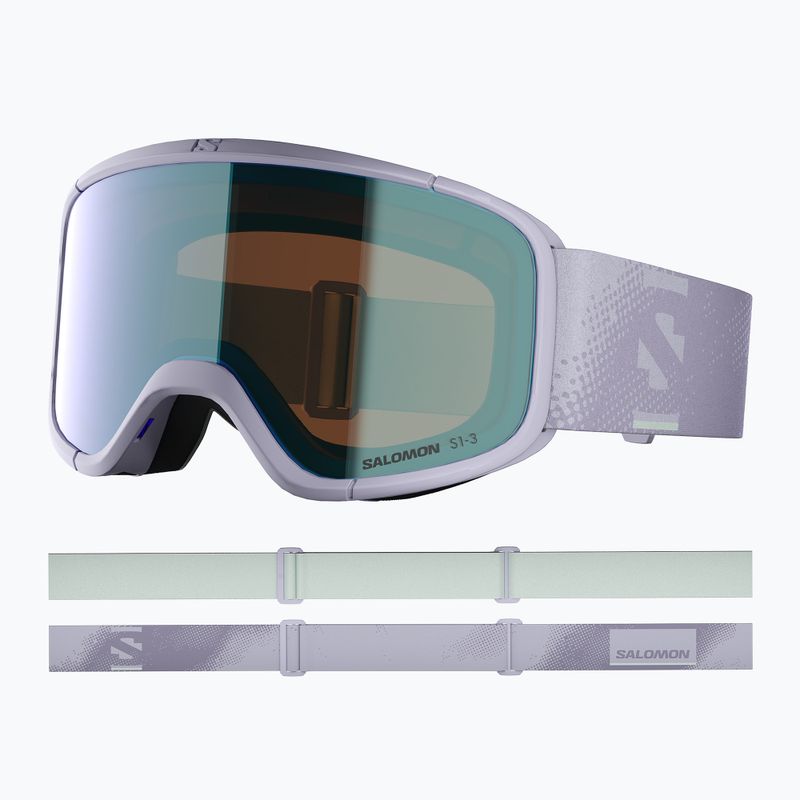 Skibrille Salomon Aksium 2.0 S Photo evening haze/photo ml blue 5