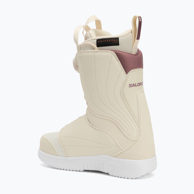 Snowboardschuhe Damen Salomon Pearl Boa almond milk/vanilla ice/grape shake 2