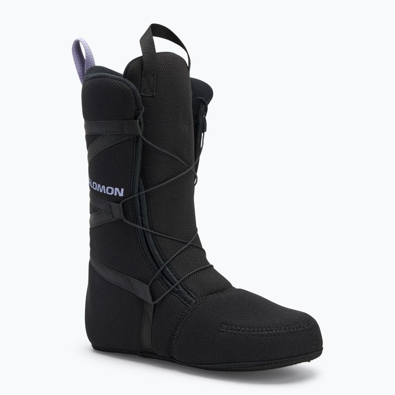 Damen Snowboard-Boots Salomon Scarlet Boa schwarz/schwarz/persisch violett 5