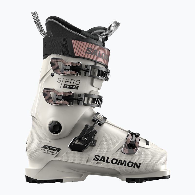Damen-Skischuhe Salomon S/Pro Supra 100 W GW gray aurora/black/pinkgold metallic 6