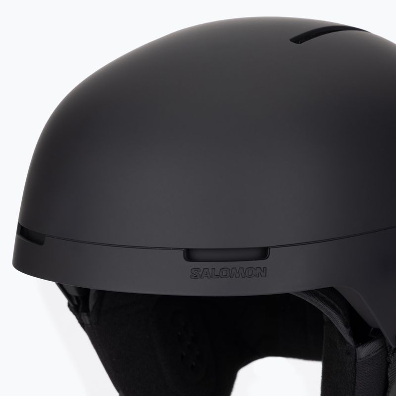 Skihelm Salomon Brigade Round Fit black 7