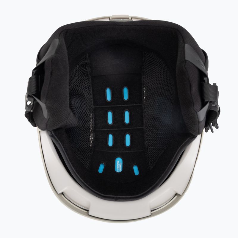 Skihelm Salomon Brigade Round Fit rainy day 5