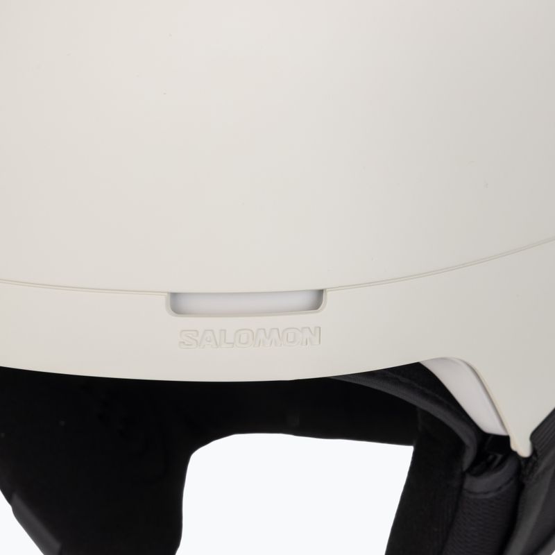 Skihelm Salomon Brigade Round Fit rainy day 7