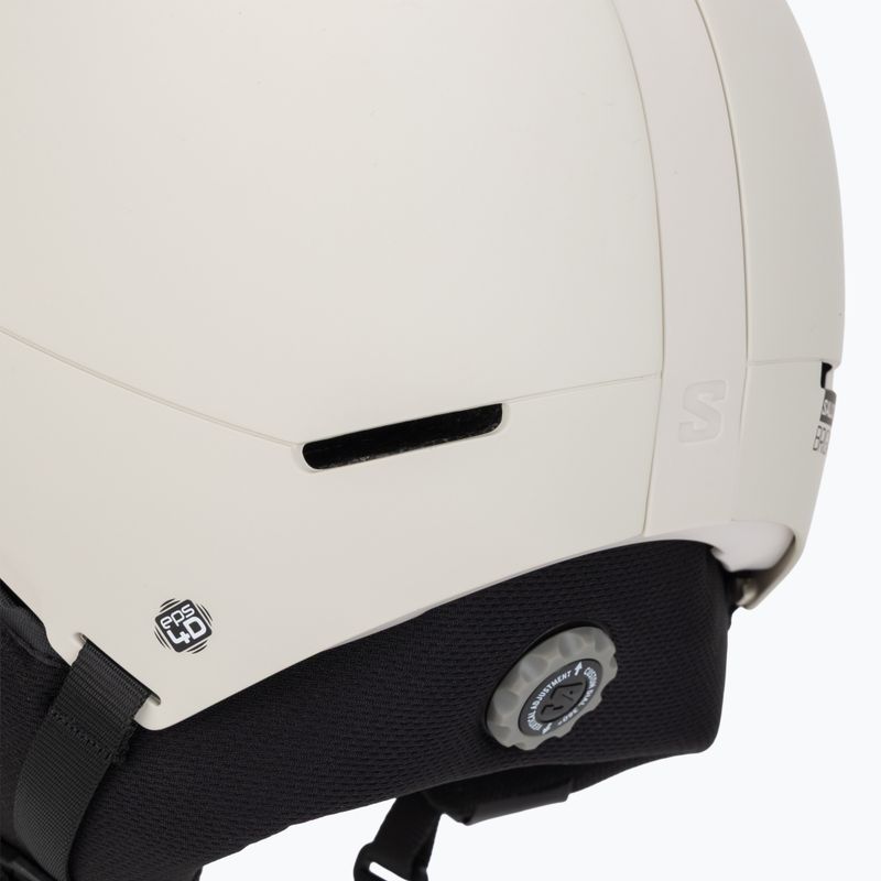 Skihelm Salomon Brigade Round Fit rainy day 8