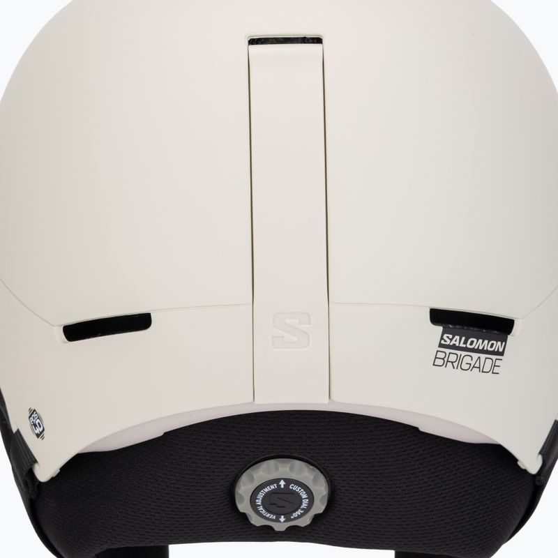 Skihelm Salomon Brigade Round Fit rainy day 9