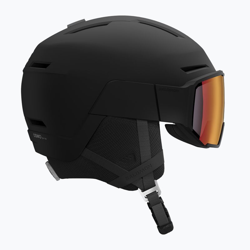 Skihelm Salomon Osmo Pro Sigma Photo schwarz/mohnrot 4