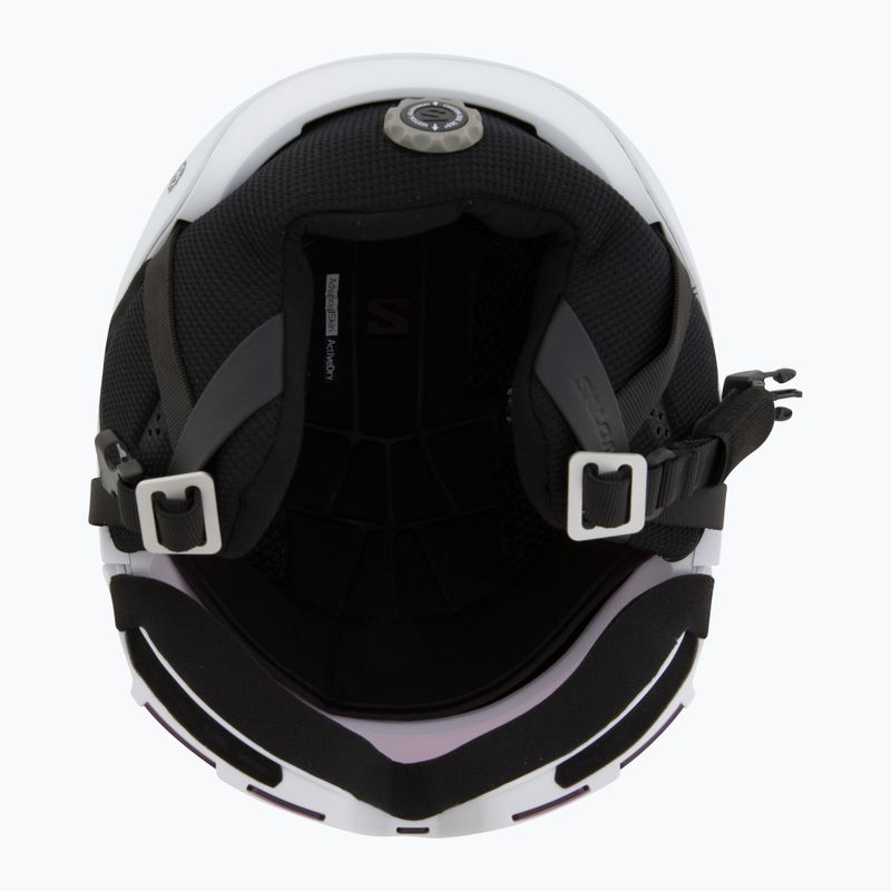 Skihelm Salomon Osmo Pro Sigma Photo white/sky blue 5