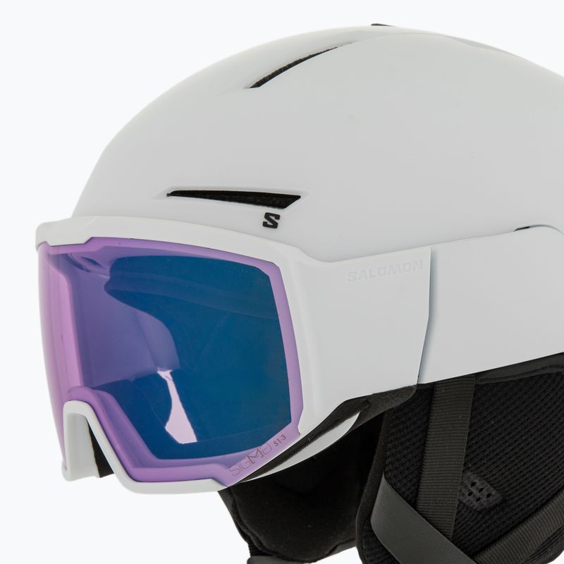 Skihelm Salomon Osmo Pro Sigma Photo white/sky blue 8