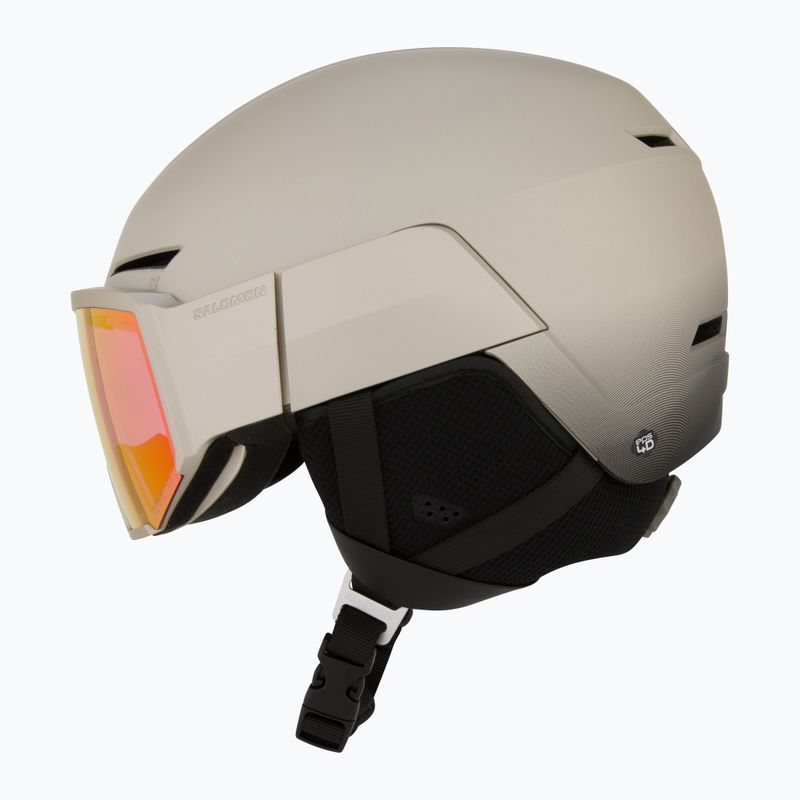 Skihelm Salomon Osmo Pro Sigma Photo light bronze met/black/poppy red 4