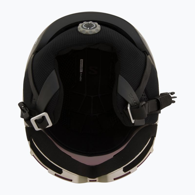 Skihelm Salomon Osmo Pro Sigma Photo light bronze met/black/poppy red 5