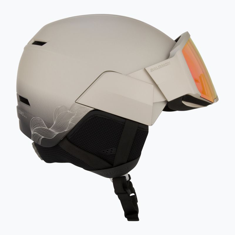 Skihelm Salomon Osmo Pro Sigma Photo light bronze met/black/poppy red 6