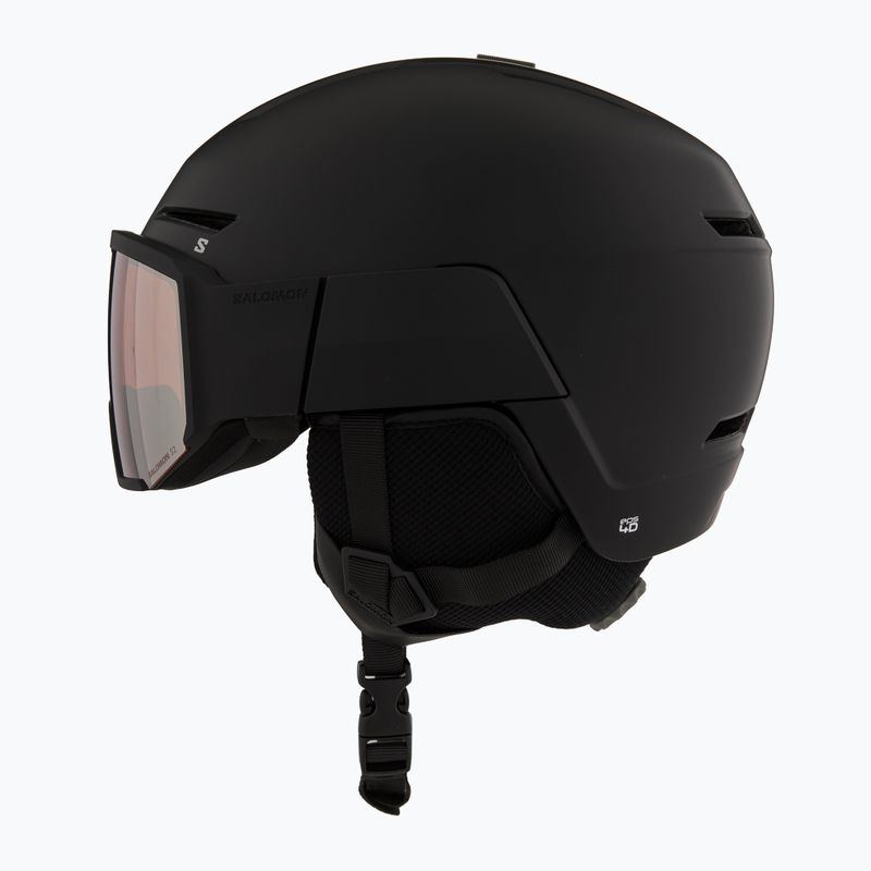 Skihelm Salomon Osmo black/flash tonic orange 3