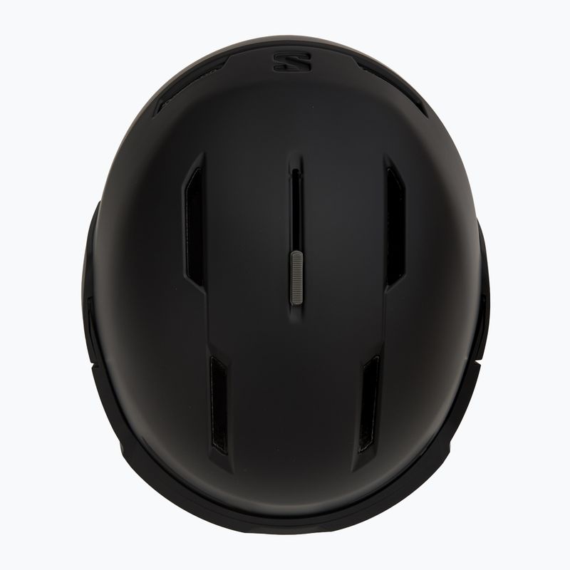 Skihelm Salomon Osmo black/flash tonic orange 6