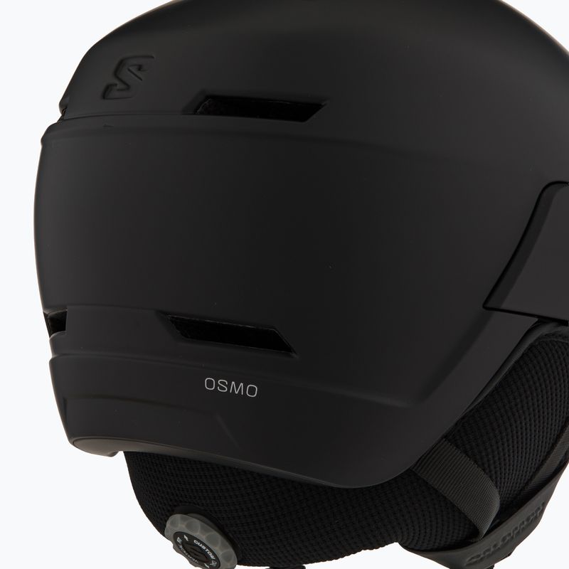 Skihelm Salomon Osmo black/flash tonic orange 8