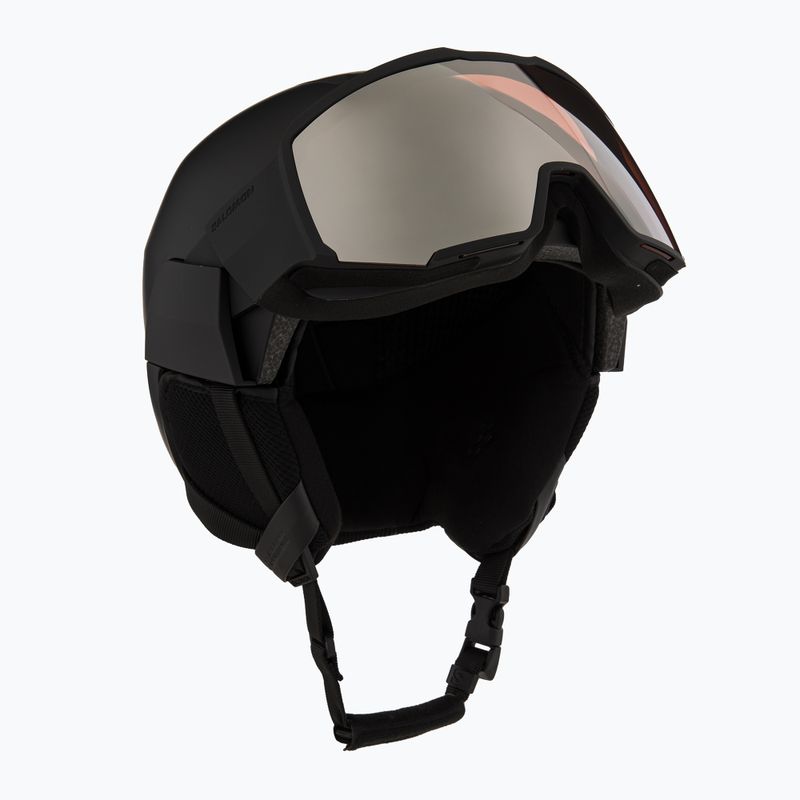 Skihelm Salomon Osmo black/flash tonic orange 10