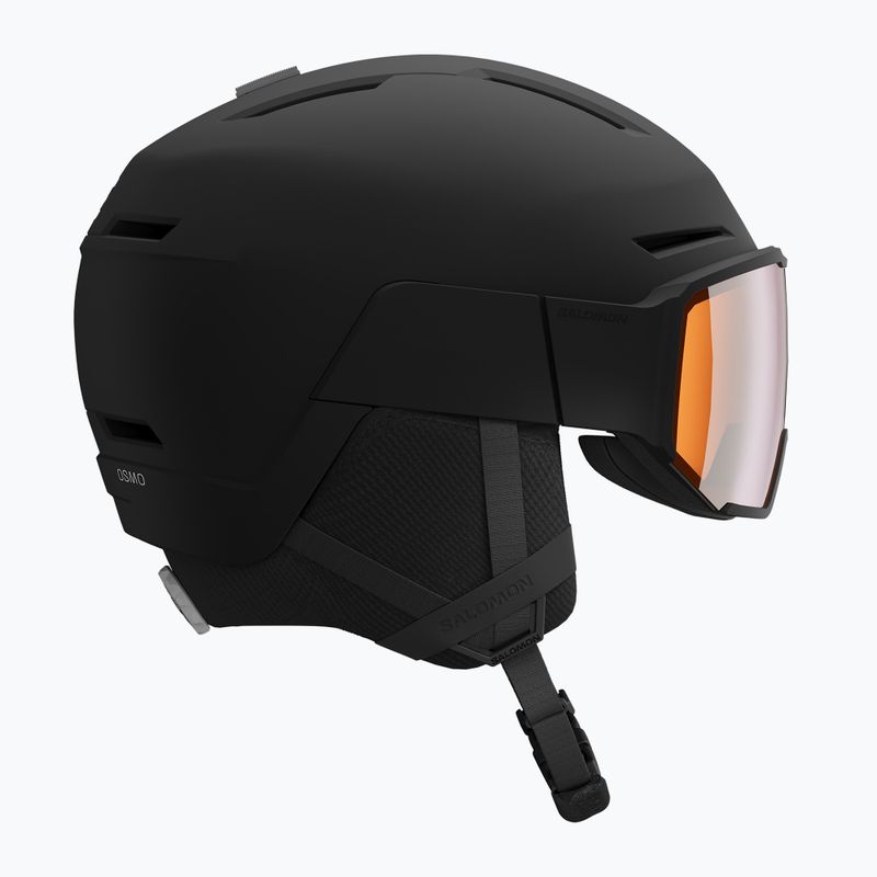 Skihelm Salomon Osmo black/flash tonic orange 3