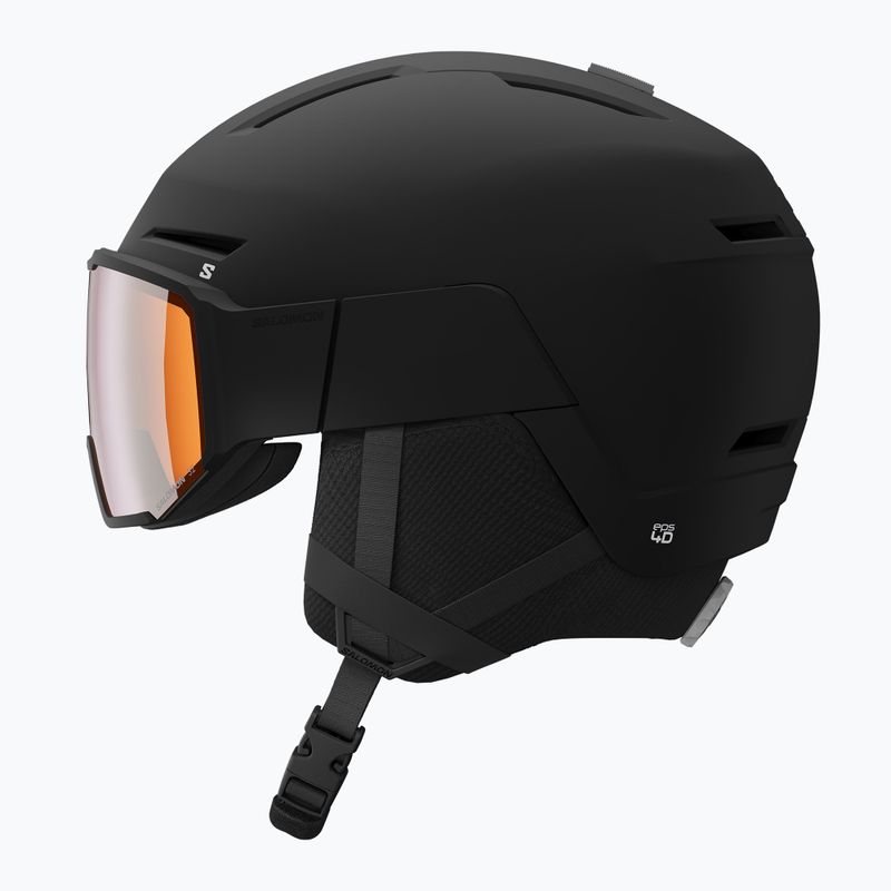 Skihelm Salomon Osmo black/flash tonic orange 4