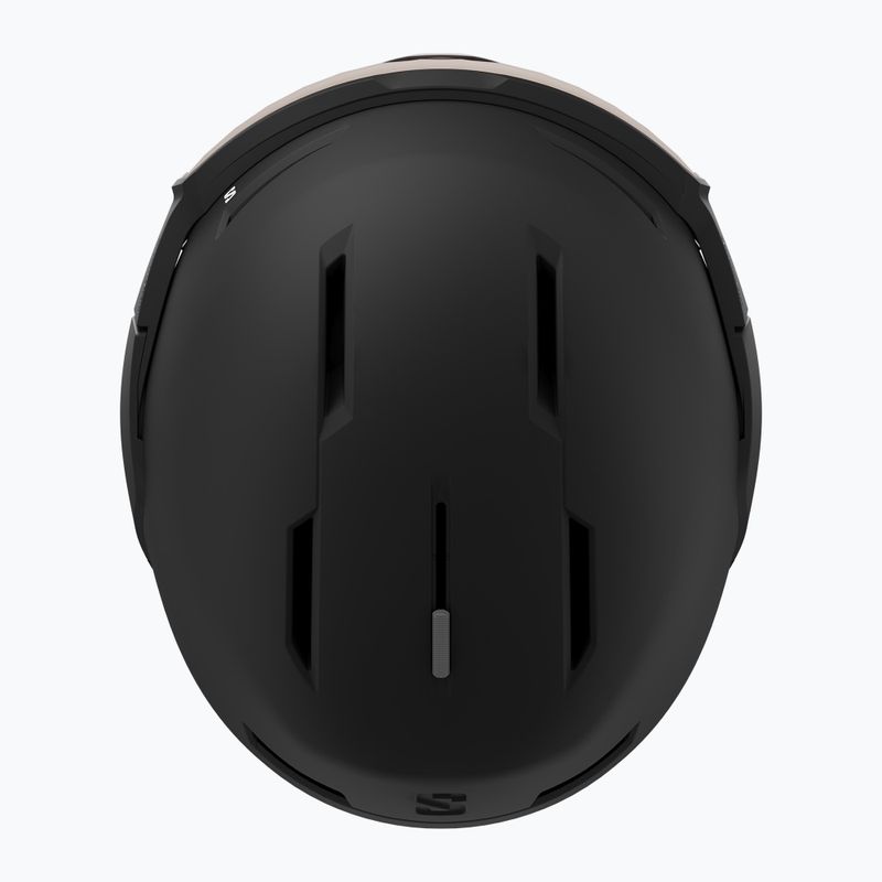 Skihelm Salomon Osmo black/flash tonic orange 5