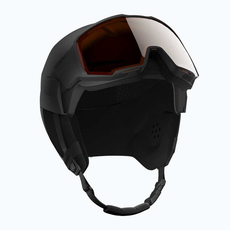 Skihelm Salomon Osmo black/flash tonic orange 6