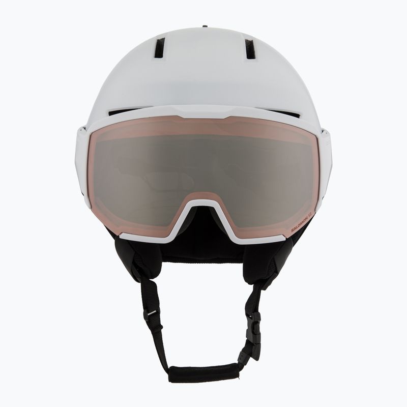 Skihelm Salomon Osmo white/flash tonic orange 2