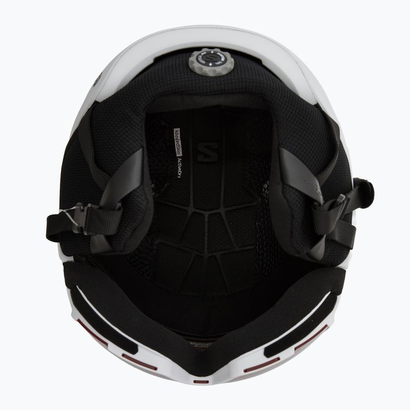 Skihelm Salomon Osmo white/flash tonic orange 5